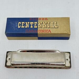 Vintage HOHNER Centennial Harmonica Key of C